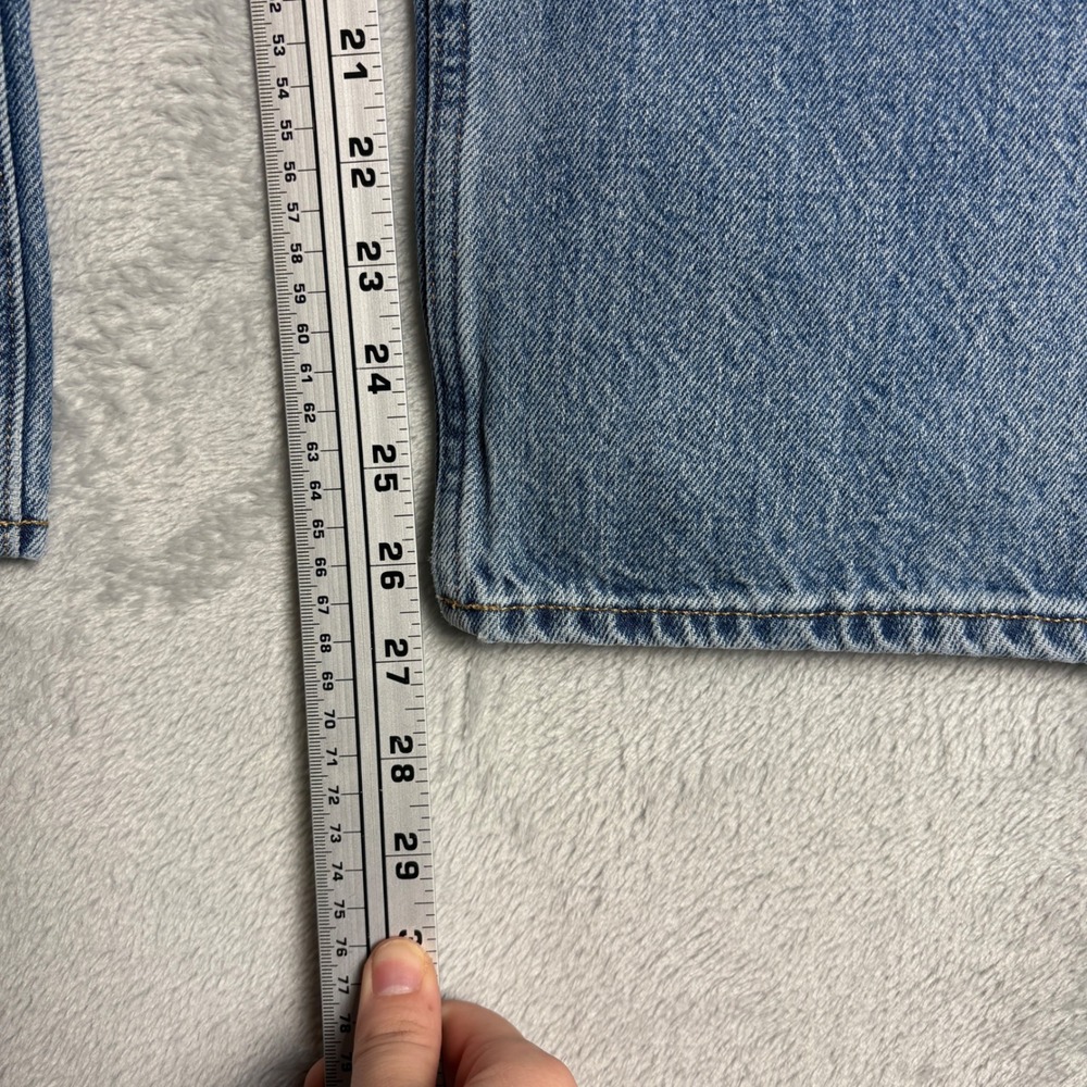 Denim Forum The Pin-Up Super High Straight Blue Jeans Cotton 28L Medium Wash - Picture 6 of 8